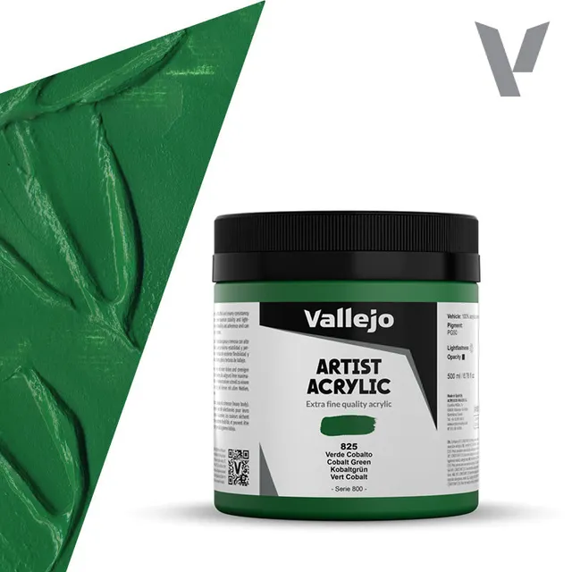 vallejo-belle-arti-peinture-acrylique-vert-cobalt-500-ml image 1
