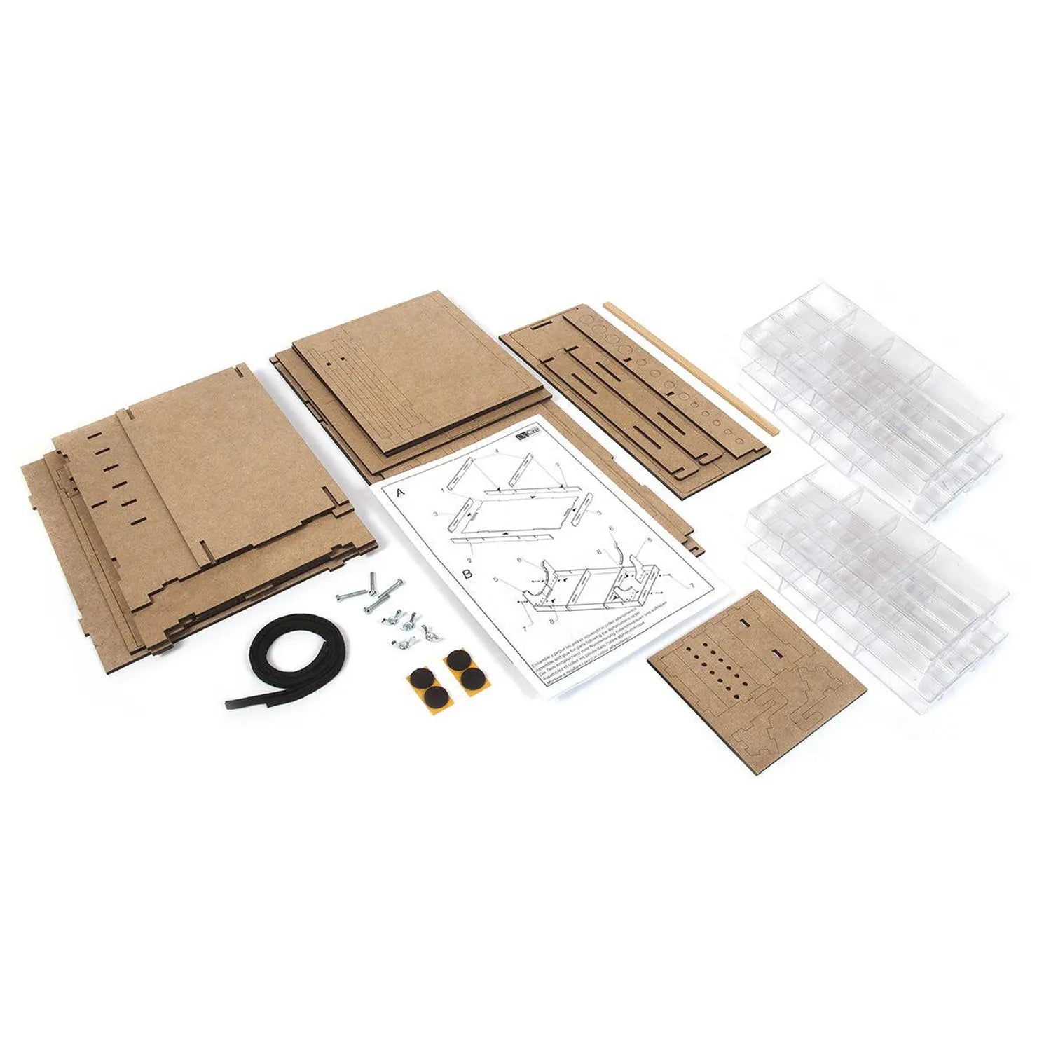 occre-atelier-mobile-organizer-kit-bois-monter-avec-tiroirs image 5