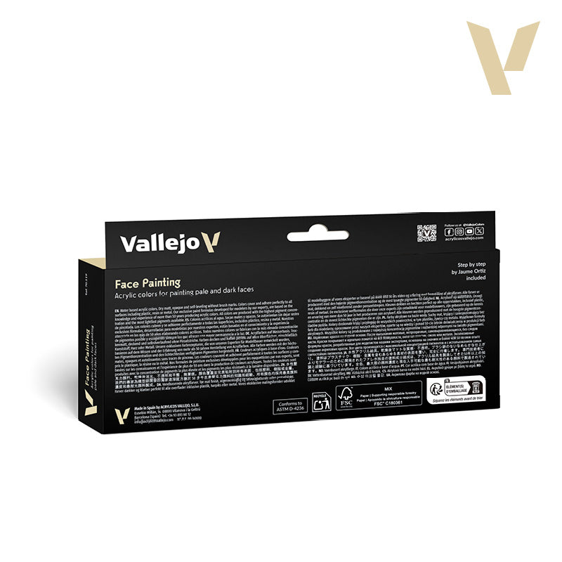 vallejo-model-color-set-peinture-visages-8-x-18-ml image 2