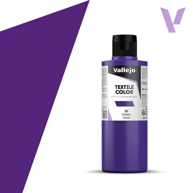 vallejo-couleur-textile-violet-200-ml-peinture-tissu image 1