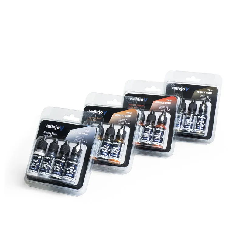 vallejo-pack-4-sets-tmm-real-metals-m-talliques-vrais-16-couleurs image 1