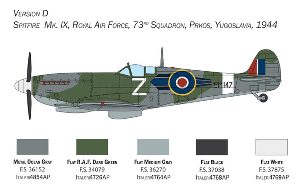 italeri-2804-spitfire-mk-ix-1-48-maquette-avion-plastique-monter image 7