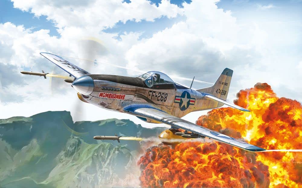 italeri-1452s-f-51d-korean-war-1-72-maquette-avion-monter image 2