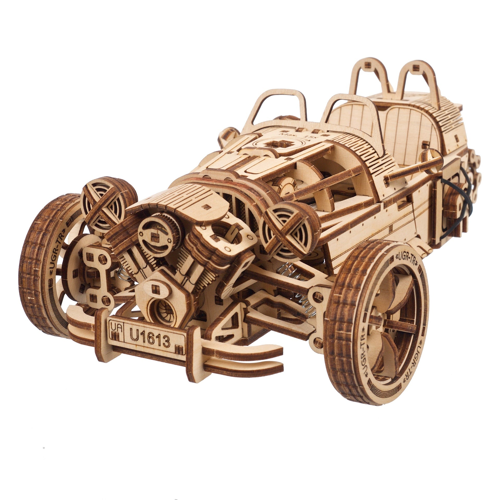 ugears-three-wheeler-ugr-s-maquette-bois-m-canique-construire image 1