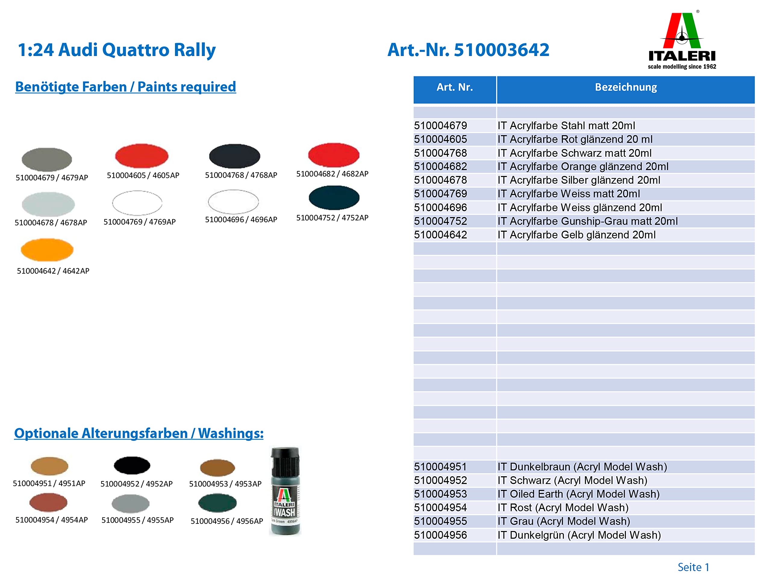 italeri-i3642-audi-maquette-voiture-plastique-assembler-multicolore image 2