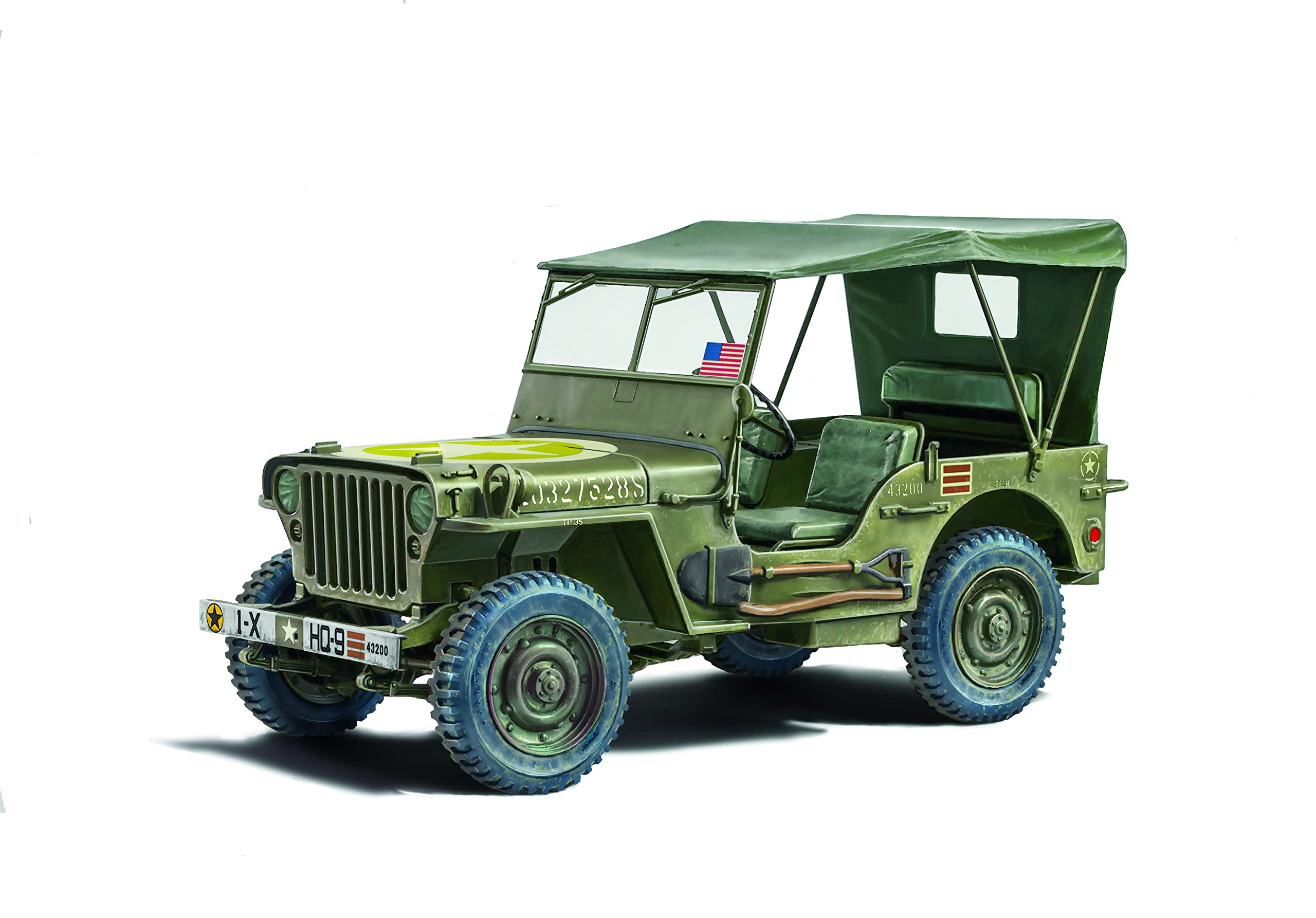 italeri-willys-jeep-mb-80th-anniversary-1941-2021-maquette-voiture-1-24-monter image 2