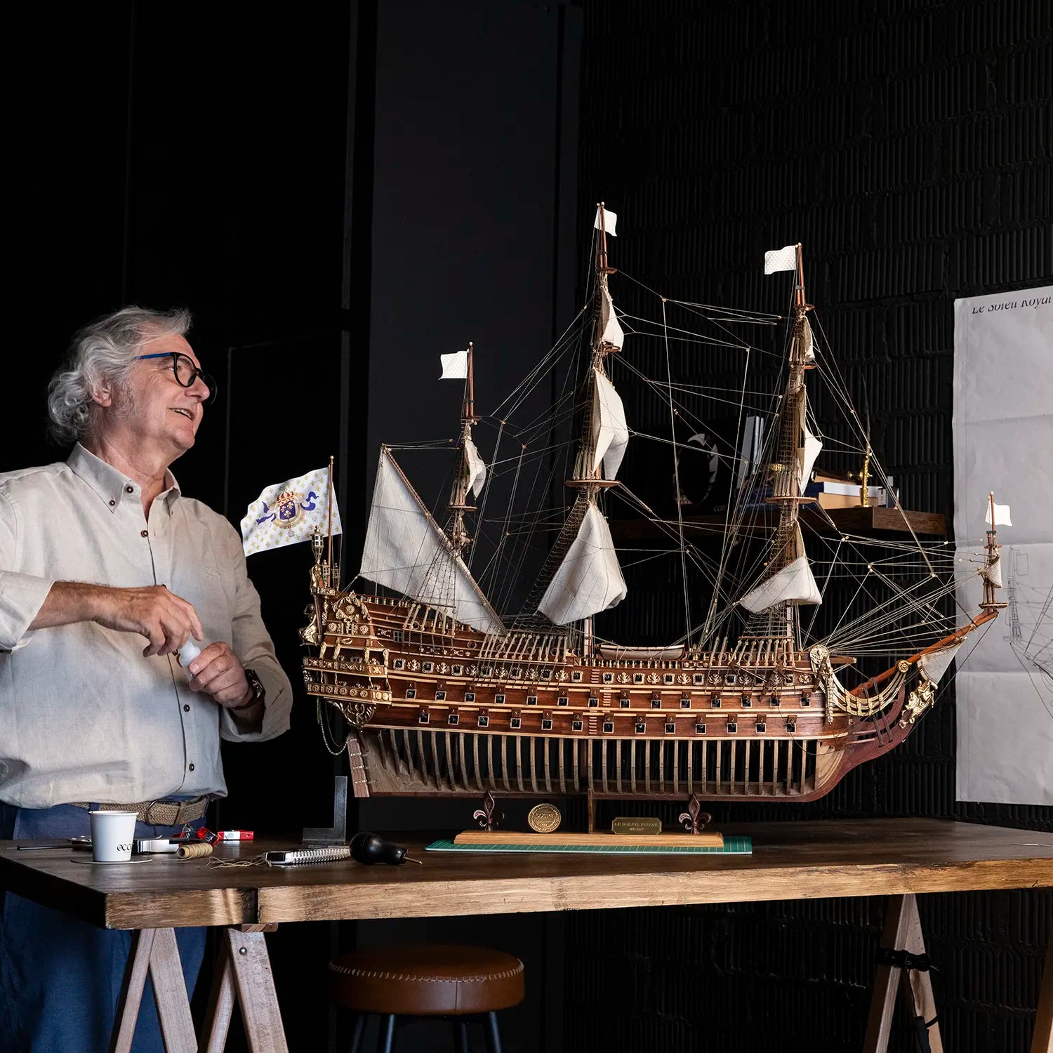 occre-soleil-royal-maquette-bateau-en-bois-dition-limit-e-num-rot-e-669-exemplai image 2