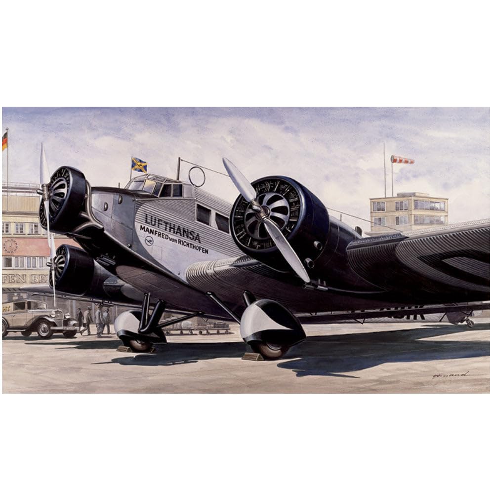 italeri-150-junkers-ju-52-3m-civil-lufthansa-maquette-avion-1-72-monter image 3