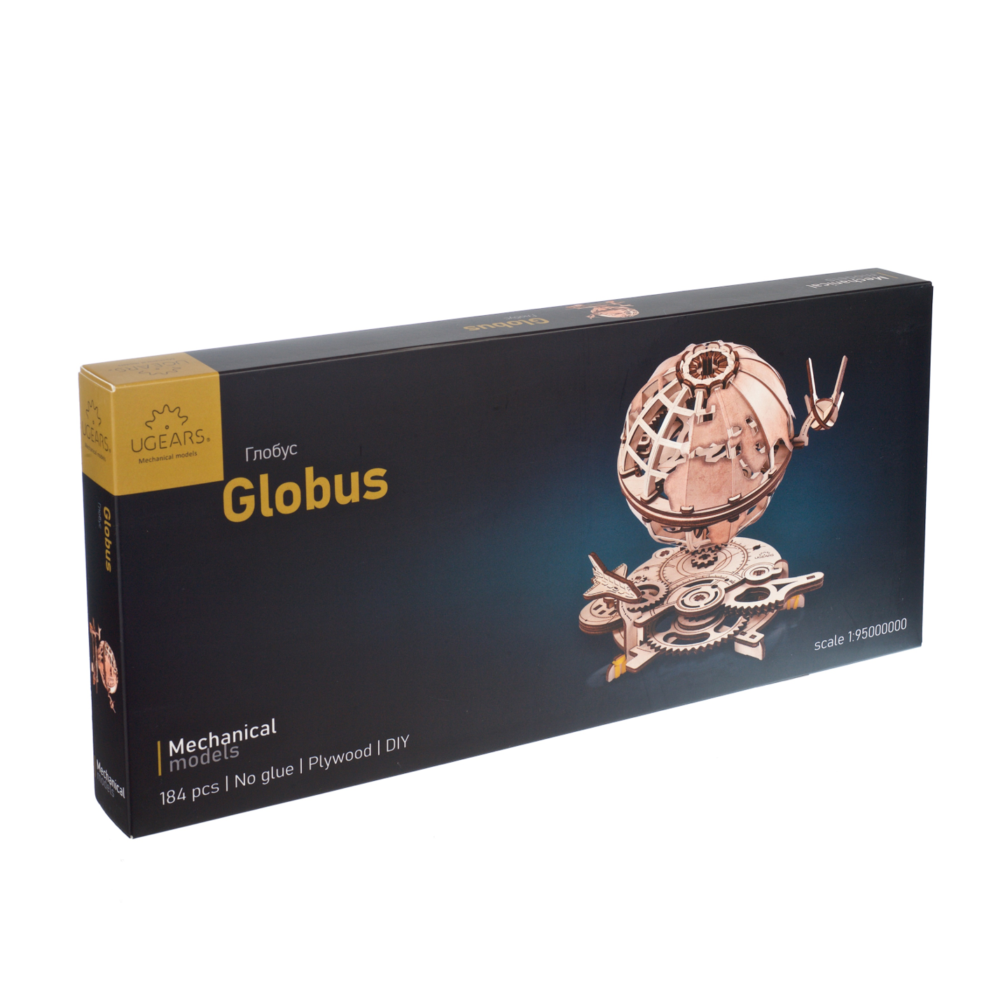 ugears-globus-maquette-m-canique-en-bois-globe-terrestre-rotatif image 5