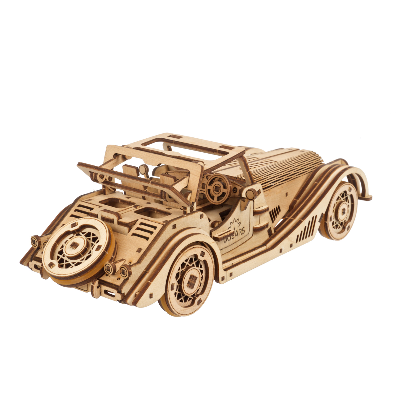 ugears-sports-car-rapid-mouse-roadster-classique-en-bois-m-canique-moteur-ressor image 2
