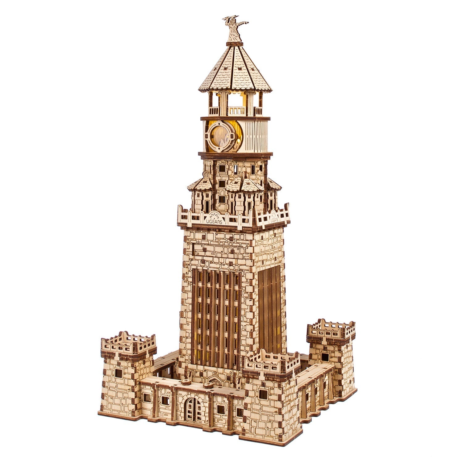 ugears-phare-d-alexandrie-maquette-bois-m-canique image 1
