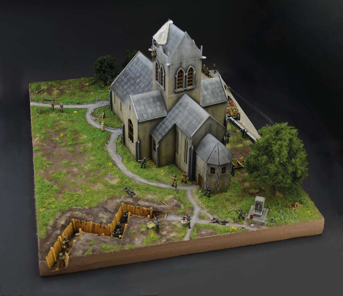 italeri-6199-bataille-de-normandie-sainte-m-re-glise-kit-diorama-1-72 image 6