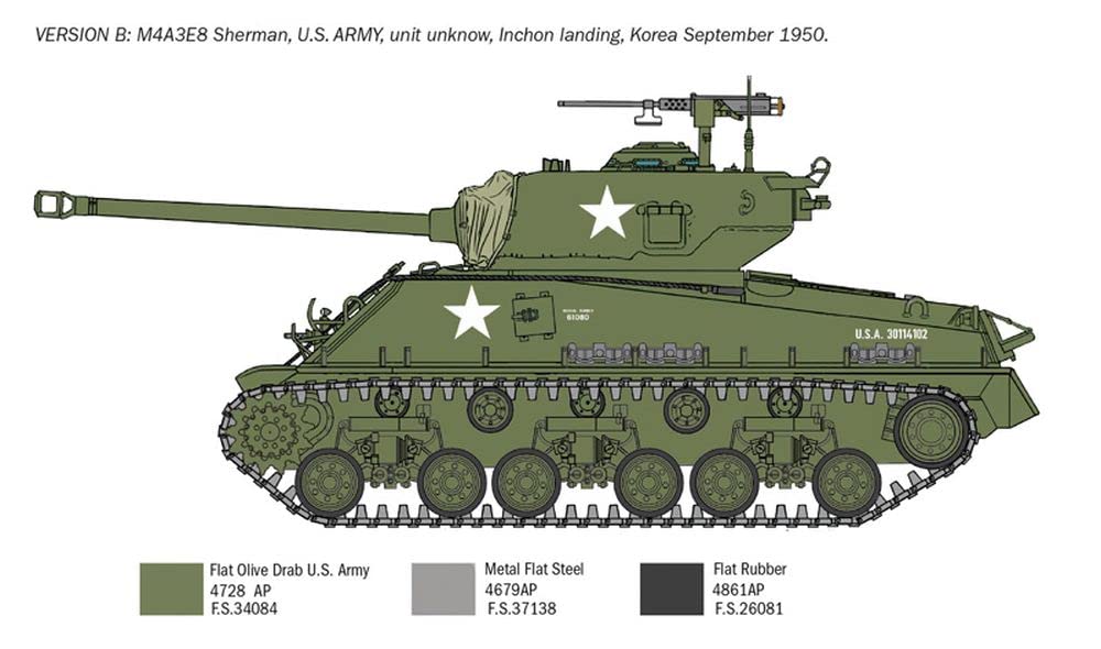 italeri-6586s-us-m4a3e8-sherman-korea-1-35-kit-char-plastique-coller image 5