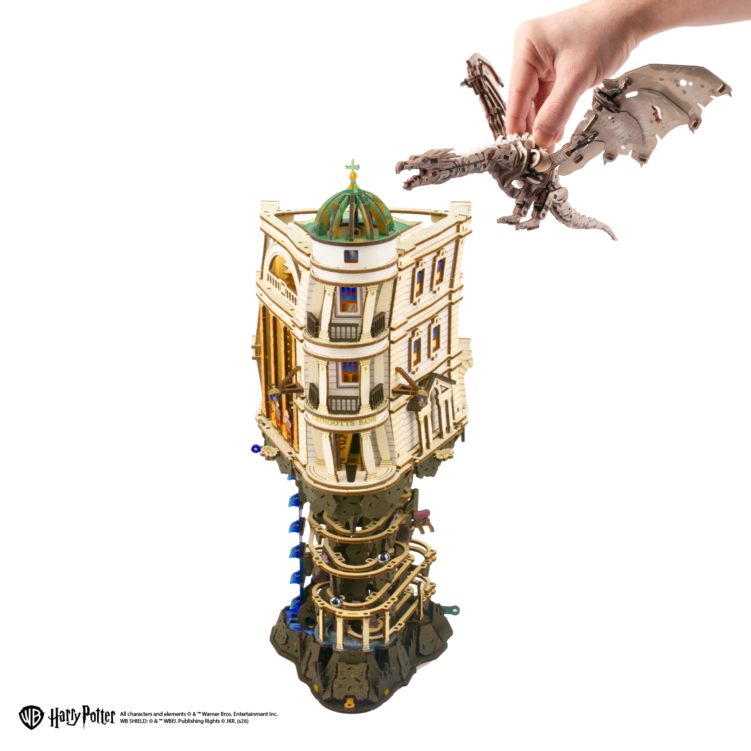 ugears-gringotts-bank-marble-run-bundle-circuit-billes-motoris-dragon-ironbelly image 2