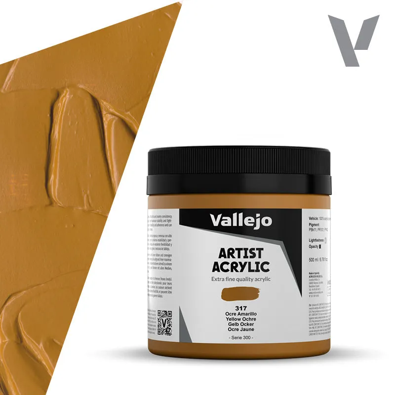 vallejo-belle-arti-acrylique-ocre-jaune-500-ml image 1