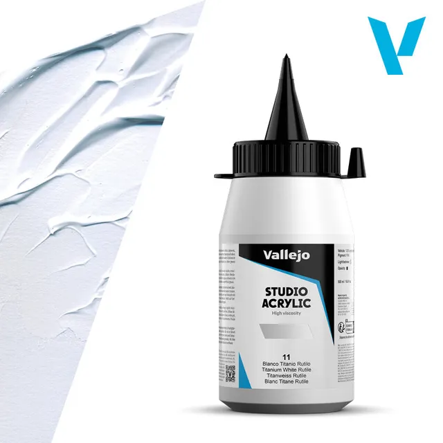 vallejo-acrylique-beaux-arts-blanc-titane-rutile-500-ml image 1