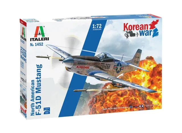 italeri-1452s-f-51d-korean-war-1-72-maquette-avion-monter image 1
