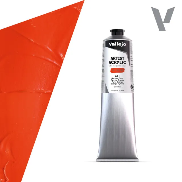 vallejo-acrylique-beaux-arts-200-ml-orange-pyrrole-po73 image 1