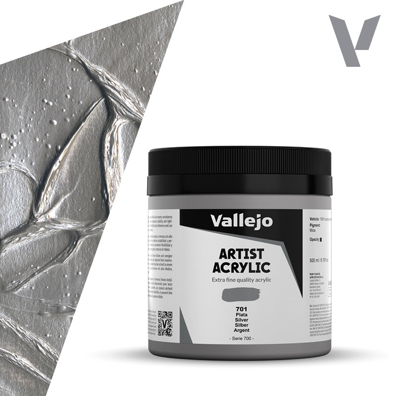 vallejo-acrylique-beaux-arts-argent-500-ml image 1