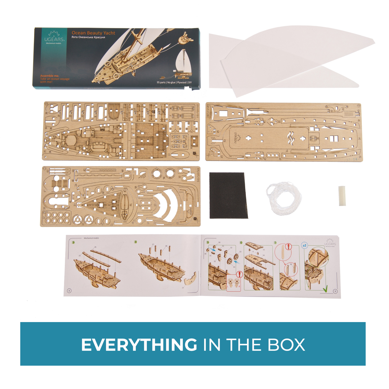 ugears-ocean-beauty-yacht-maquette-bois-voilier-exposer image 6
