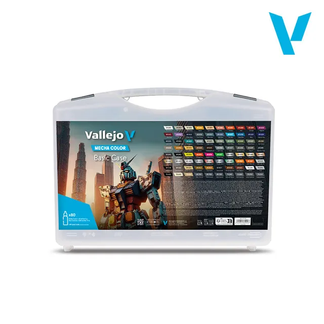vallejo-mecha-color-mallette-80-couleurs-17-ml-peinture-maquette image 1