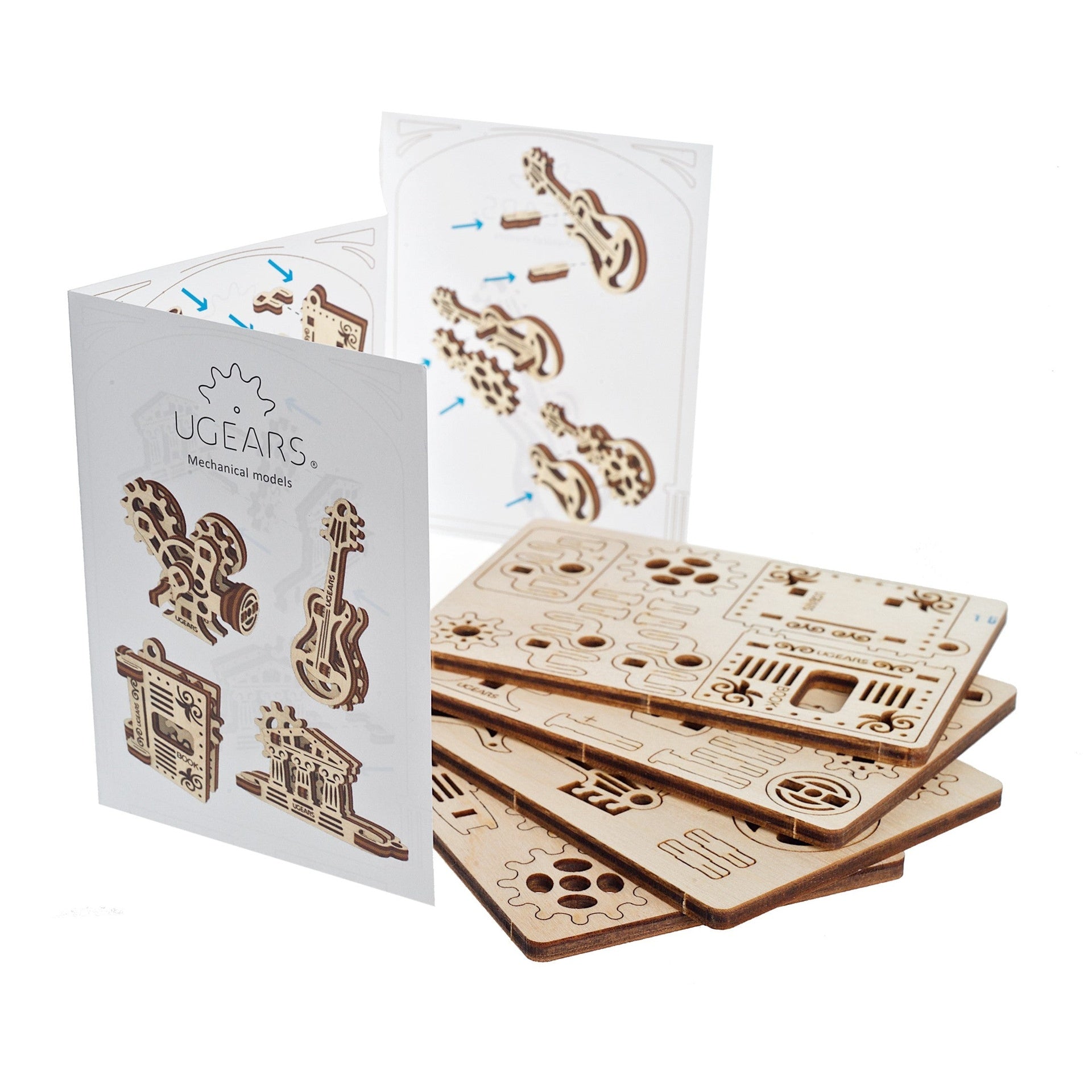 ugears-fidgets-creation-set-4-mini-puzzles-bois-3d-m-caniques image 7
