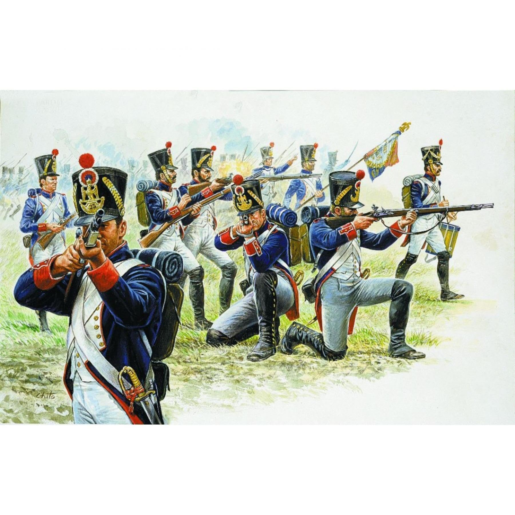 italeri-i6002-maquette-figurine-infanterie-de-ligne-fran-aise-chelle-1-72 image 1