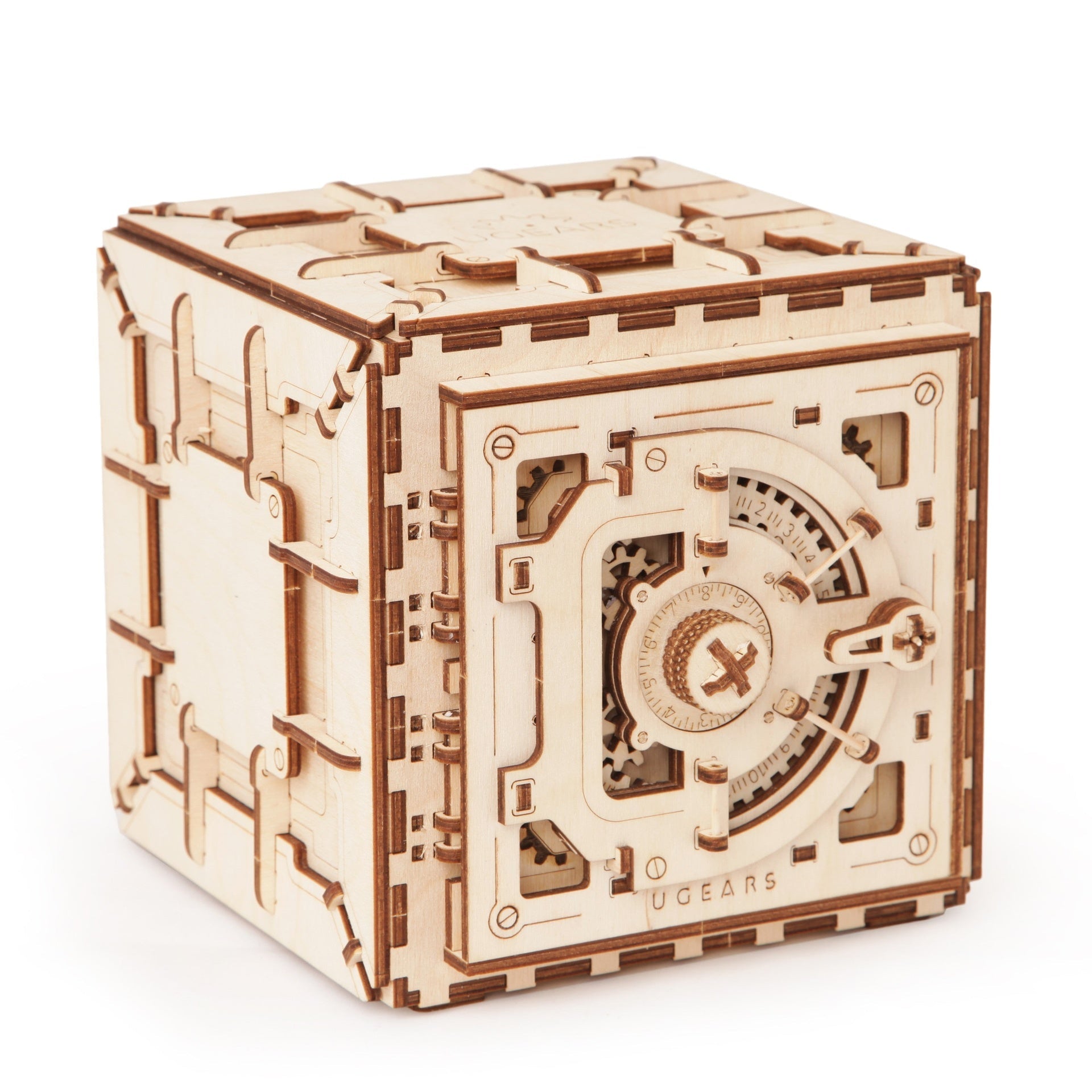 ugears-safe-coffre-fort-maquette-m-canique-en-bois-combinaison image 1