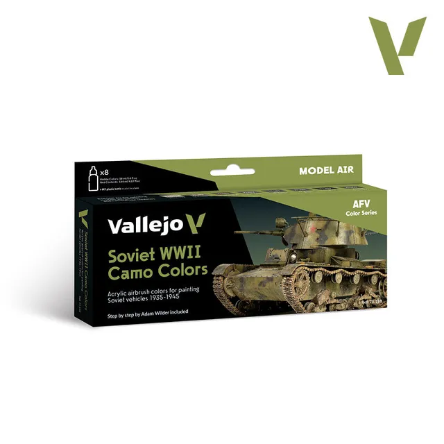 vallejo-model-color-set-8-couleurs-v-hicules-sovi-tiques-1935-1945-18-ml image 1