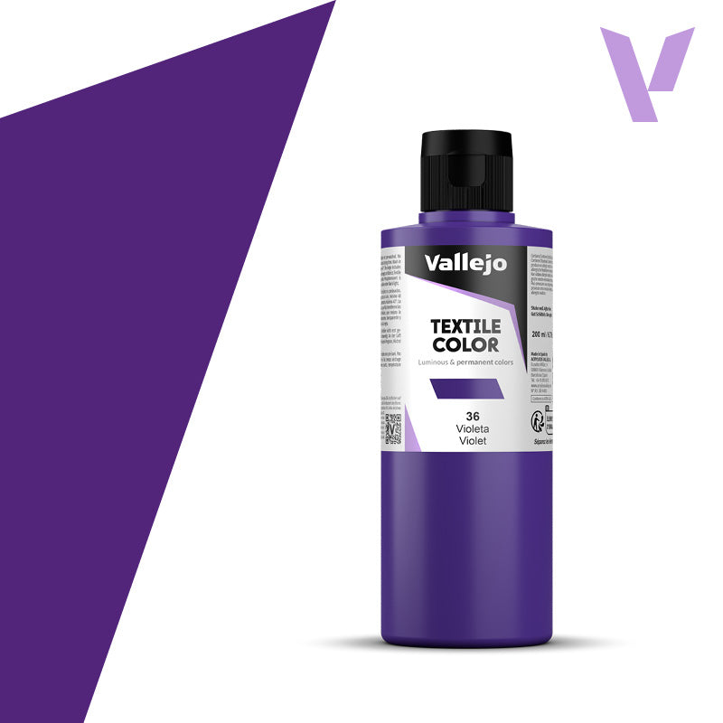 vallejo-couleur-textile-violet-200-ml-peinture-tissu image 1