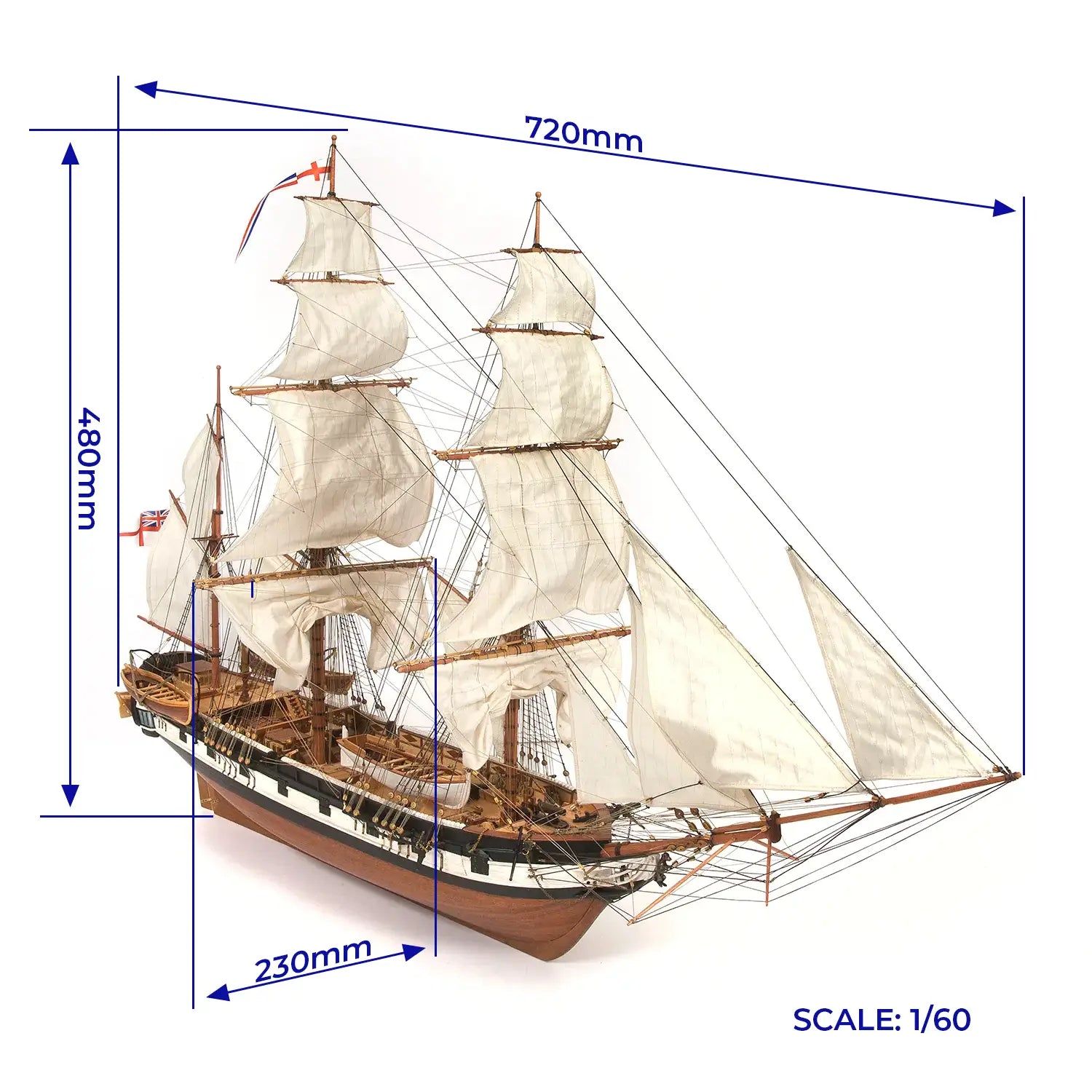 occre-hms-beagle-kit-maquette-bateau-de-darwin-au-1 image 3