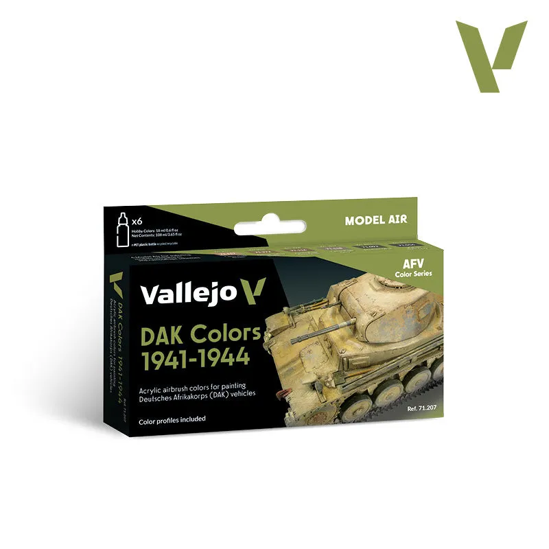 vallejo-model-air-set-afrika-korps-dak-1941-1944-peinture-maquette-6-x-18-ml image 1