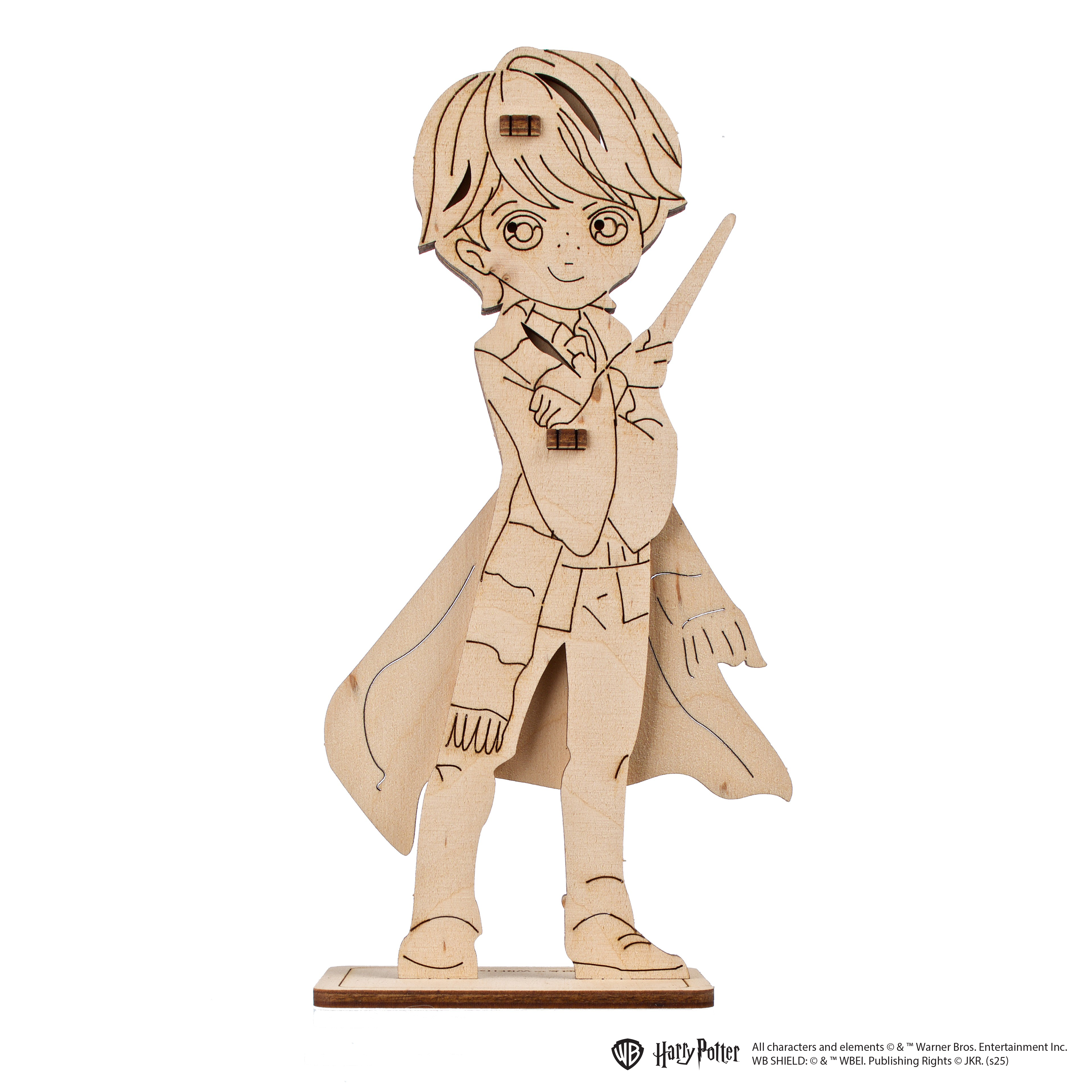 ugears-ronald-weasley-maquette-bois-3d-colorier-harry-potter image 1