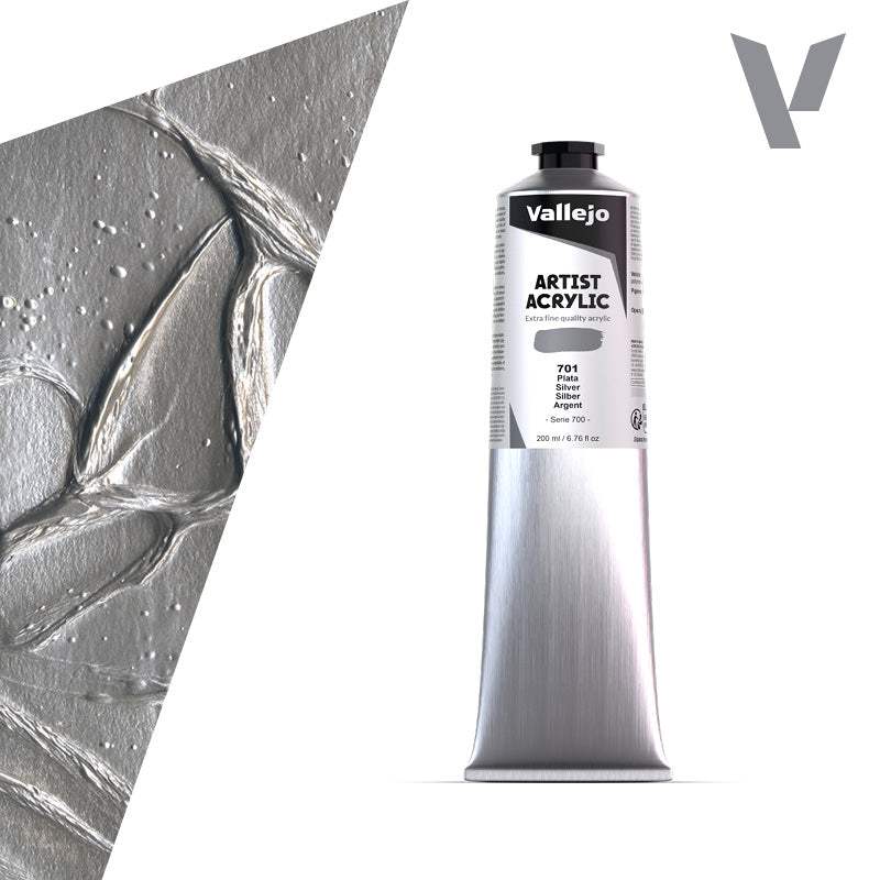 vallejo-peinture-acrylique-argent-200-ml-beaux-arts image 1