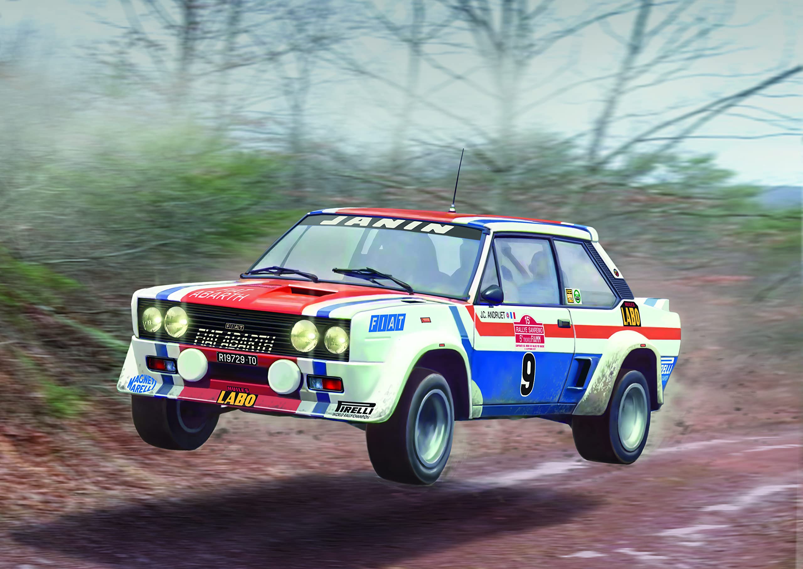italeri-3621-fiat-131-abarth-77-sanremo-rally-1-24-maquette-voiture-rallye image 2
