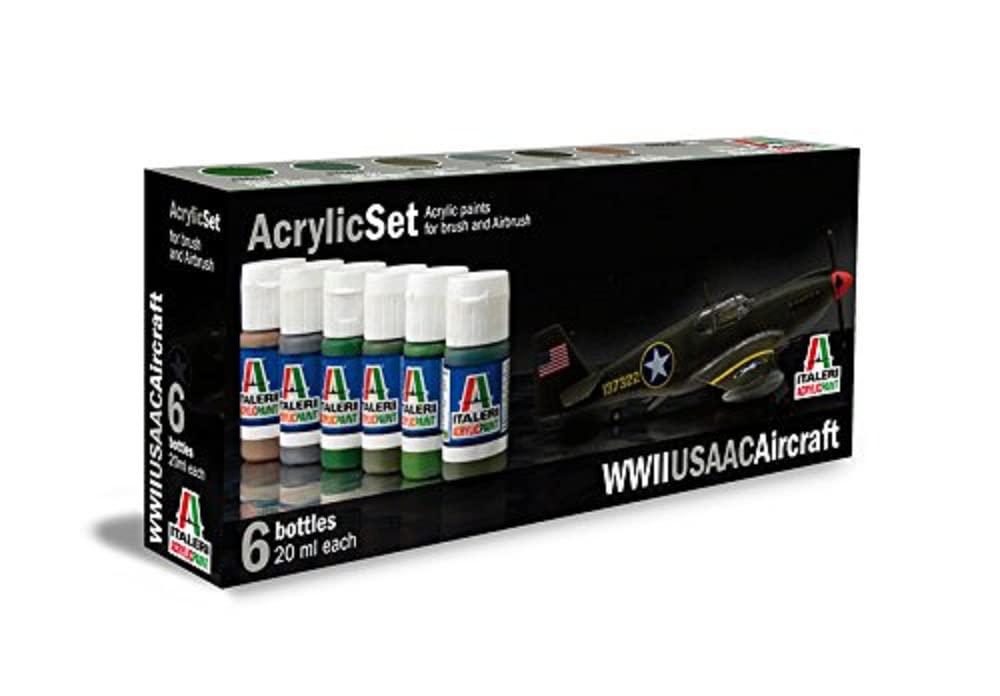 italeri-438ap-kit-peinture-acrylique-avion-wwii-usaac image 1