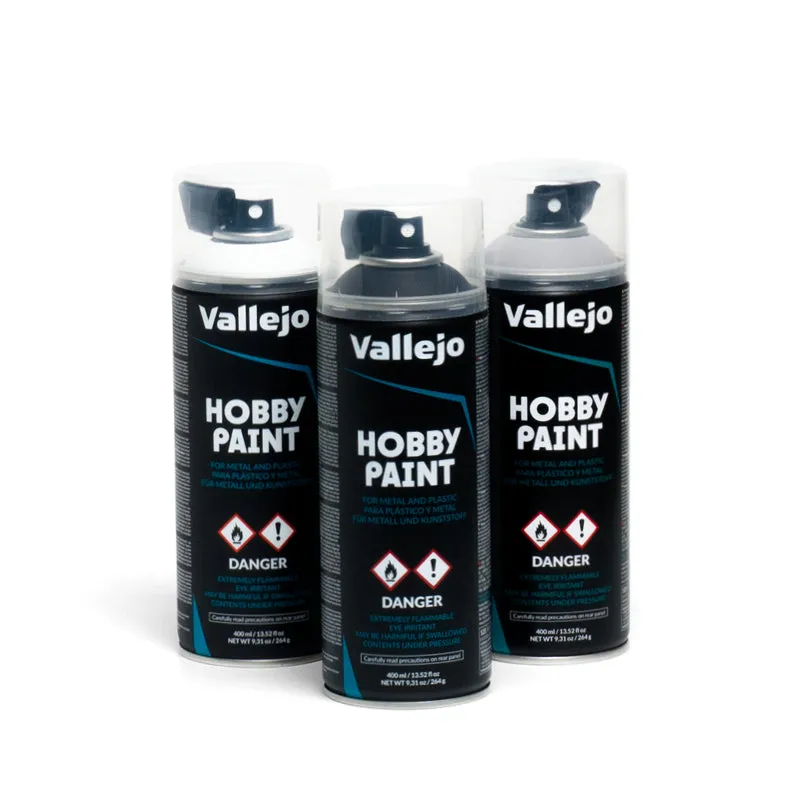 vallejo-hobby-paint-pack-3-primer-spray-blanc-noir-et-gris image 1