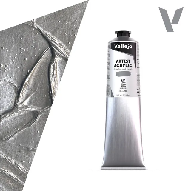 vallejo-peinture-acrylique-argent-200-ml-beaux-arts image 1