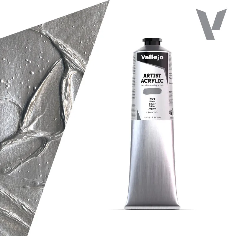 vallejo-peinture-acrylique-argent-200-ml-beaux-arts image 1