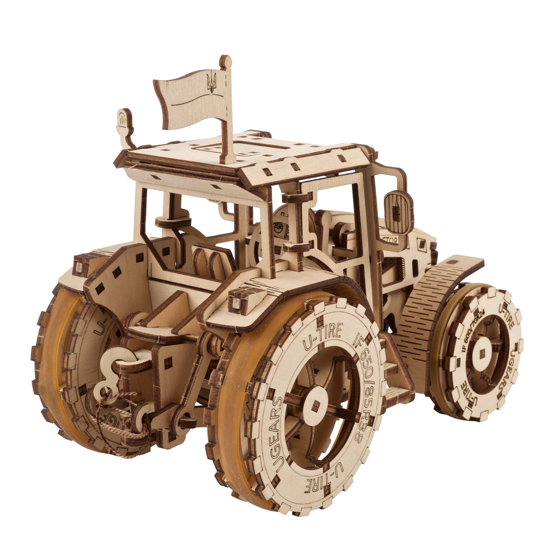 ugears-the-tractor-wins-maquette-tracteur-bois-m-canique-monter image 3