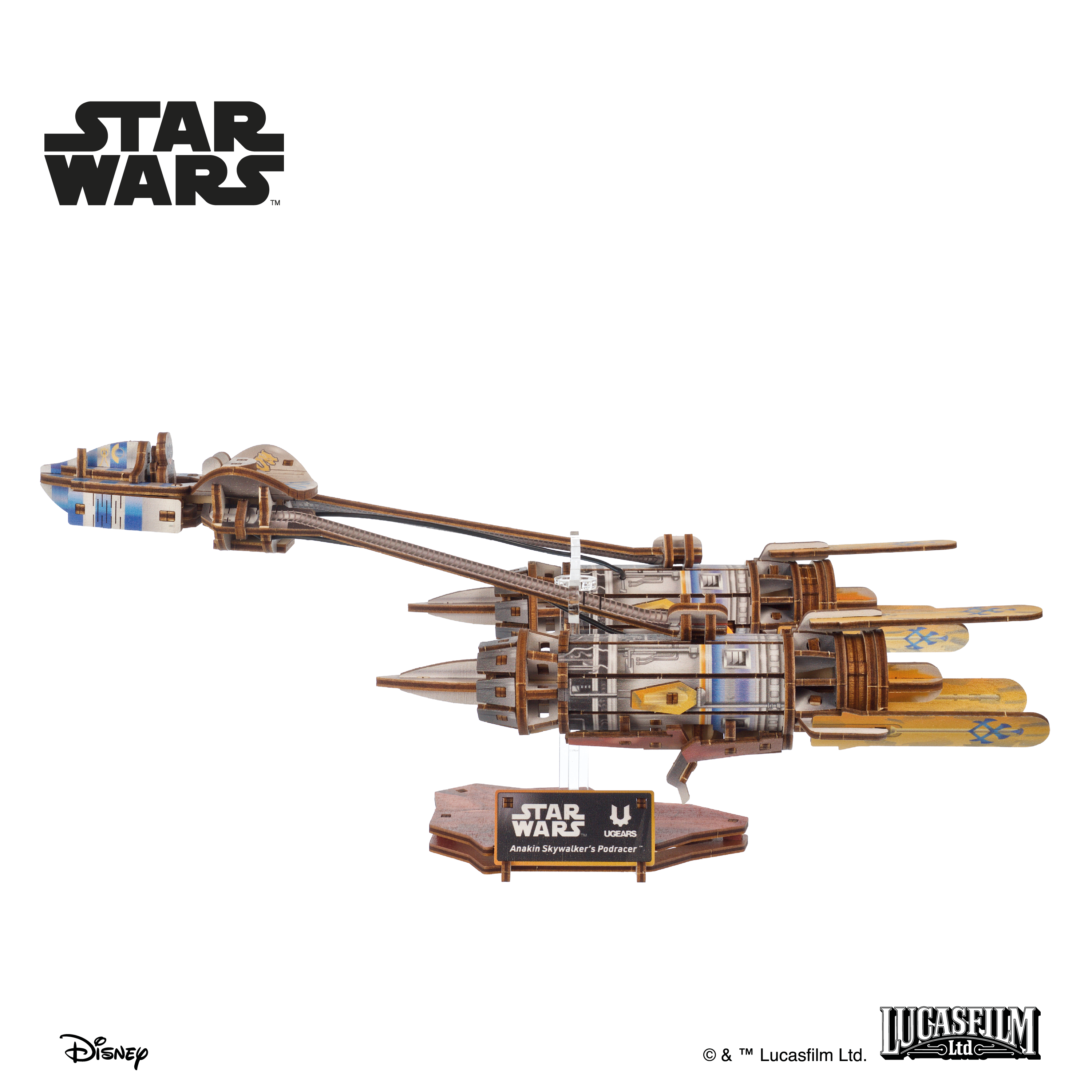 ugears-anakin-skywalker-s-podracer-maquette-m-canique-star-wars image 5