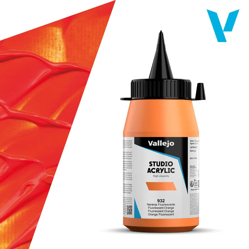 vallejo-belle-arti-peinture-acrylique-orange-fluo-500-ml image 1