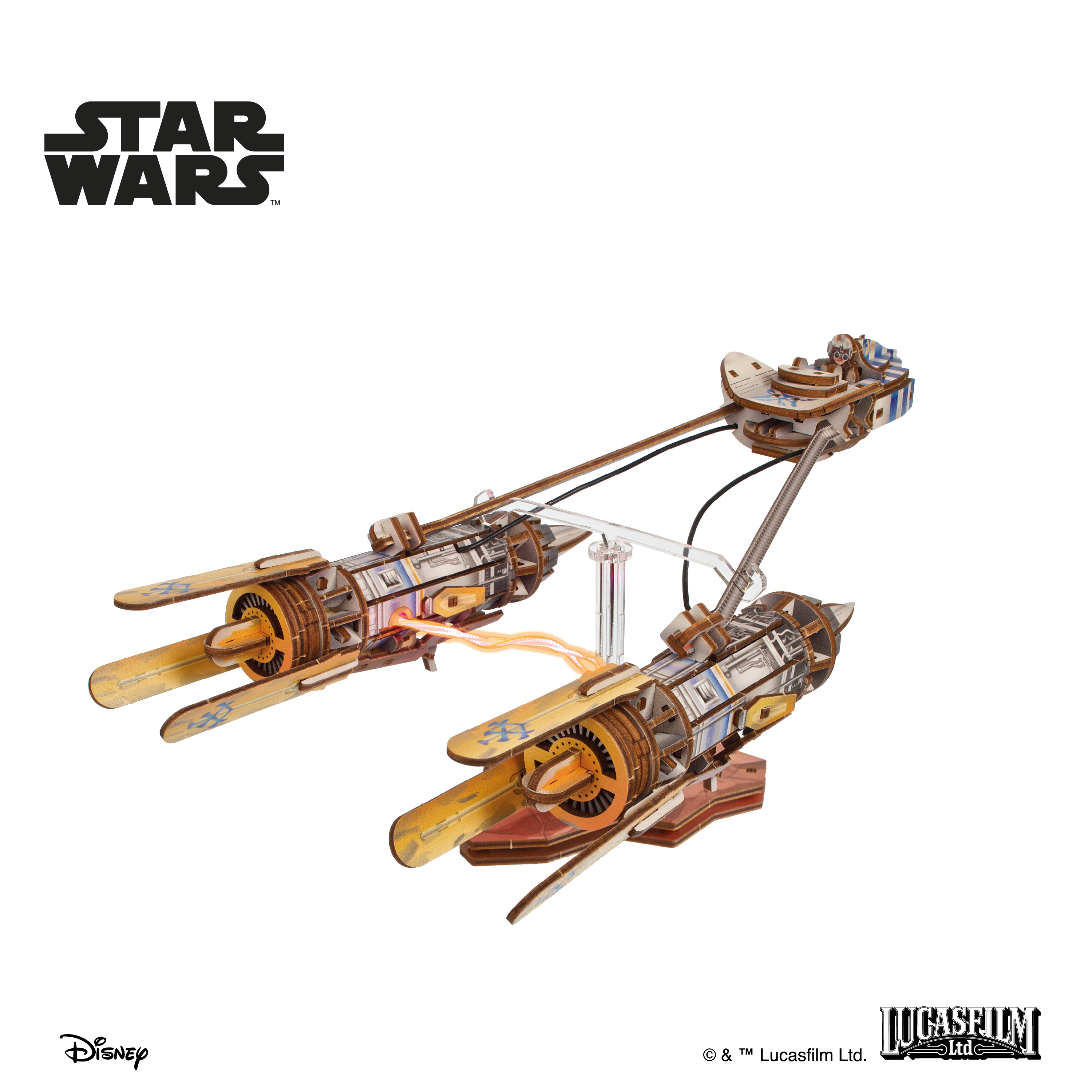 ugears-anakin-skywalker-s-podracer-maquette-m-canique-star-wars image 2