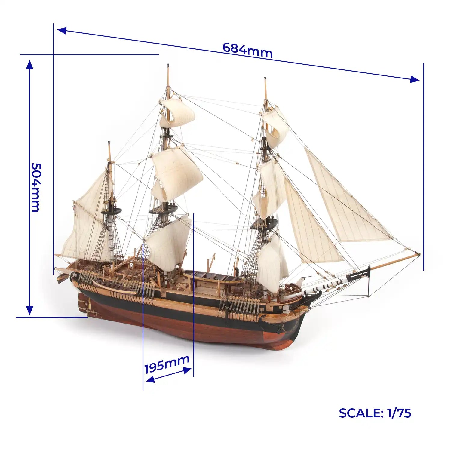 occre-hms-erebus-maquette-bateau-en-bois-kit image 2