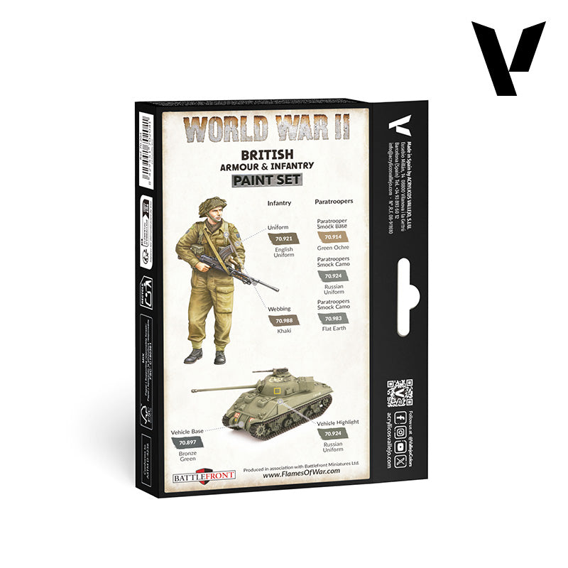 vallejo-model-color-set-6-x-18-ml-uniformes-et-v-hicules-britanniques-wwii image 2