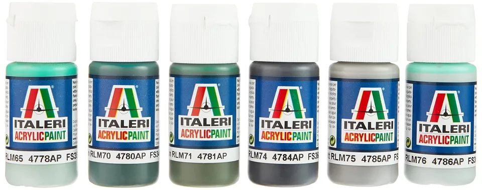italeri-436-set-6-peintures-acryliques-avions-luftwaffe-wwii image 1