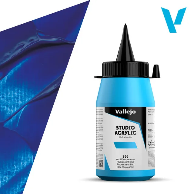 vallejo-peinture-acrylique-bleu-fluorescent-500-ml-beaux-arts image 1