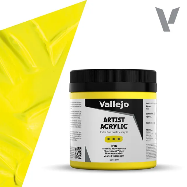 vallejo-peinture-acrylique-jaune-fluo-500-ml-beaux-arts image 1