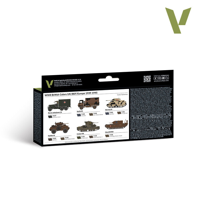 vallejo-model-air-set-8-couleurs-v-hicules-britanniques-wwii-1939-1945-8x18-ml image 2