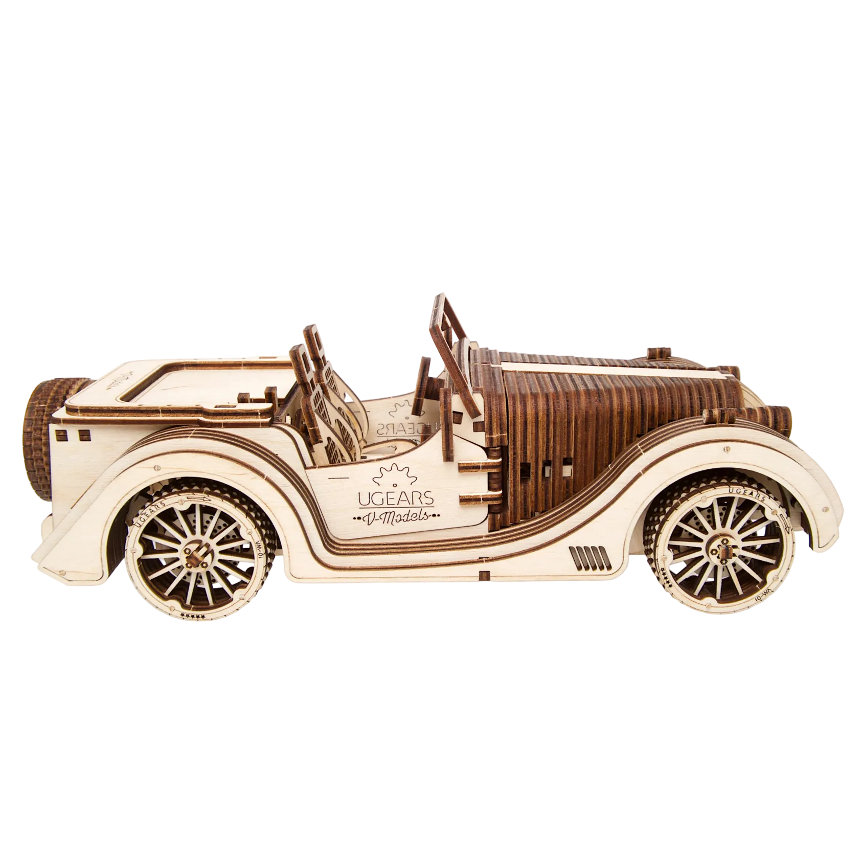 ugears-roadster-vm-01-voiture-sport-m-canique-en-bois-v8 image 3